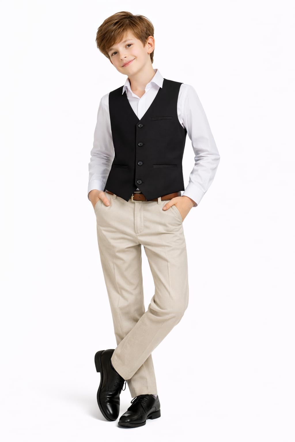 BABY BOSS Kids Unisex Boys Girls Sleeveless Waistcoat Jacket For All Season (Western, 14-15 Years) 3