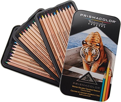 Image of Prismacolor Water-Soluble Colored Pencils, 36-Count (Pack of 2)