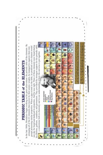 Rikki Knight Periodic Table of Elements Chemistry Flip Wallet Case with Magnetic Flap for Samsung Galaxy S3