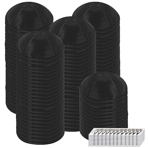 Image of Zion Judaica Deluxe Raw Silk Kippot Bulk Packs or Single Kippah Includes Free Clips