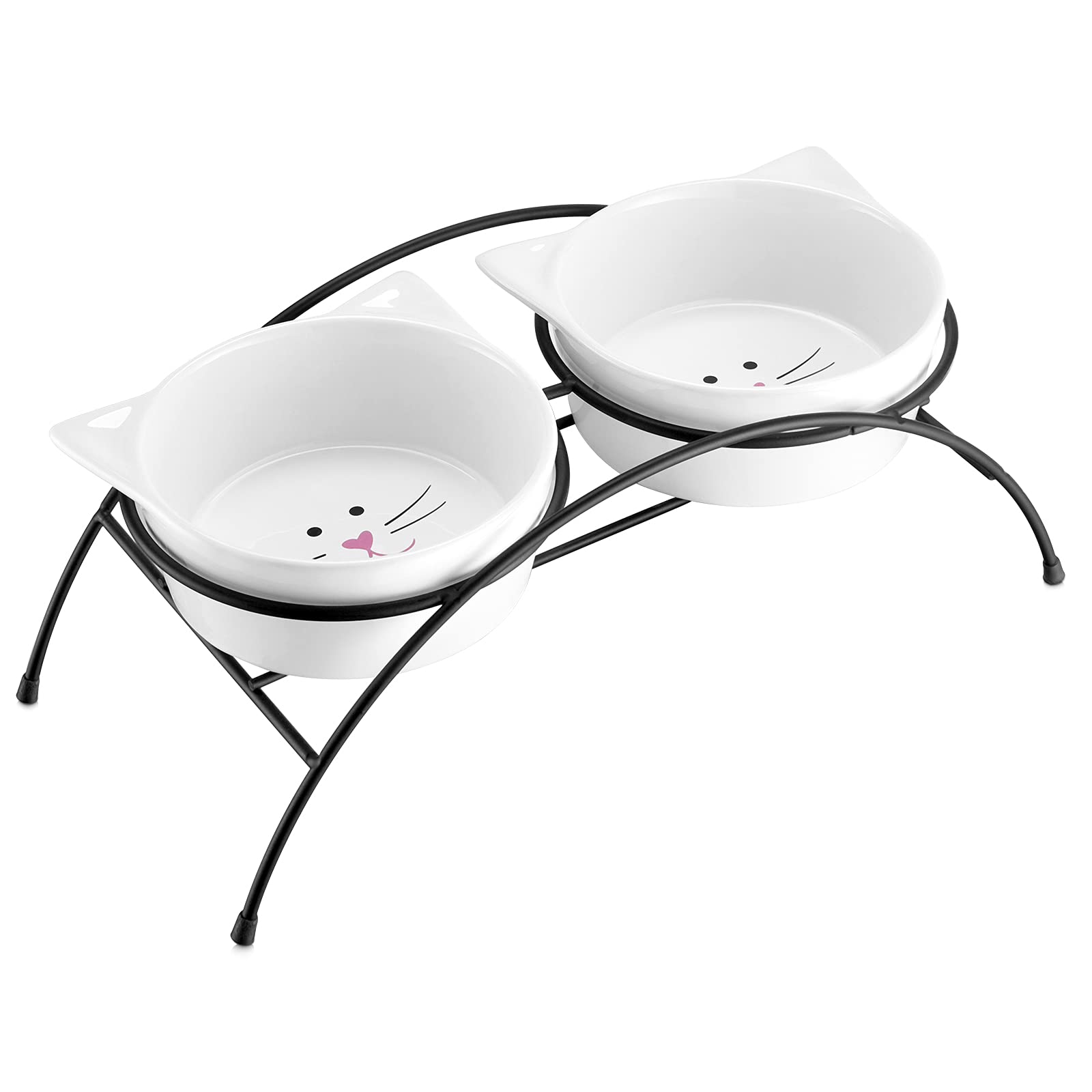Y YHY Cat Bowls Elevated,Raised Cat Food and Water Bowl Set, Large Pet