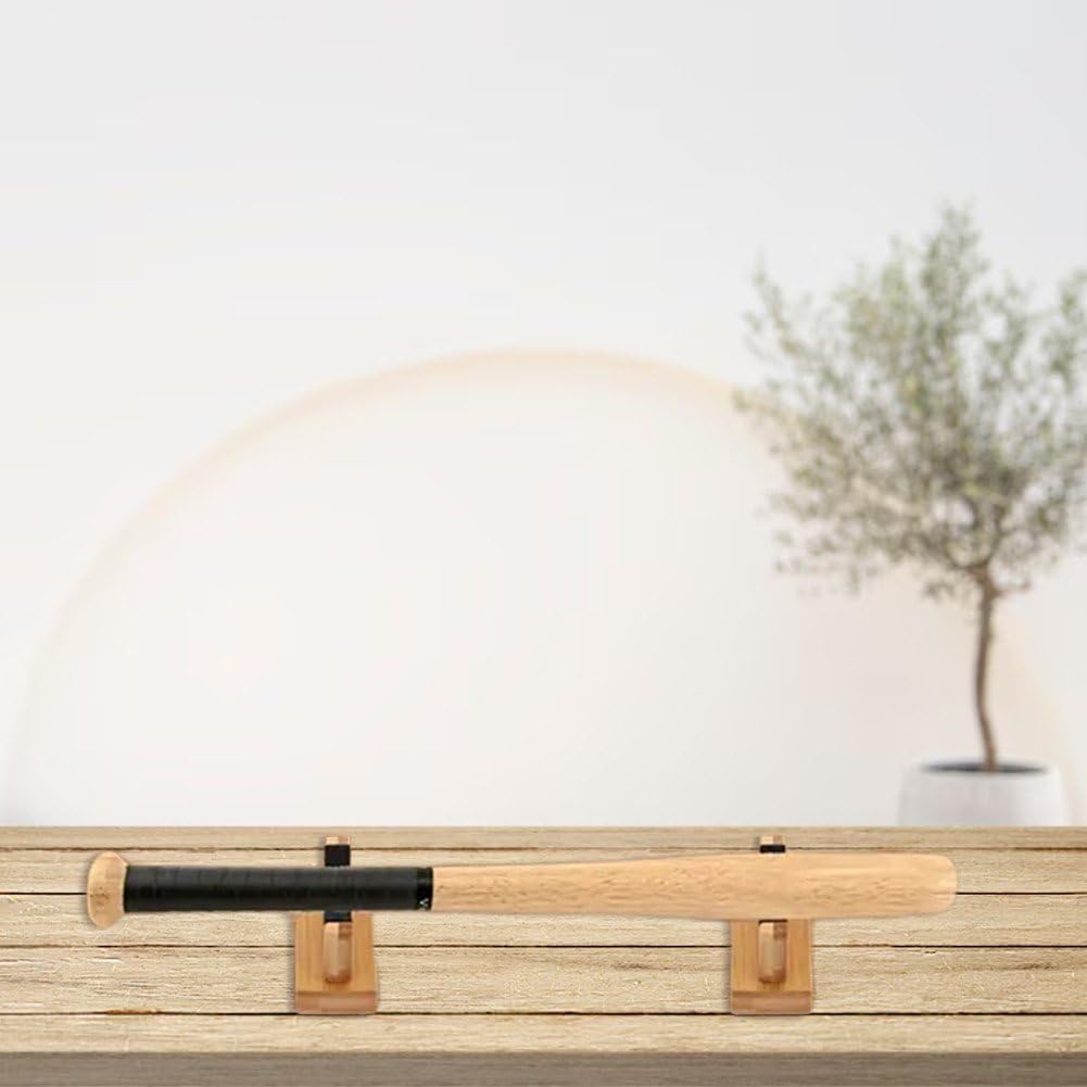 Support De Batte De Baseball en Bois Support D'affichage De Batte De Baseball Support De Support De Batte De Baseball Horizontal pour Maison