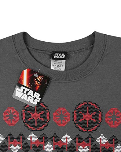 STAR WARS Darth Vader Sweatshirt Boys Kids Fair Isle Christmas Jumper4
