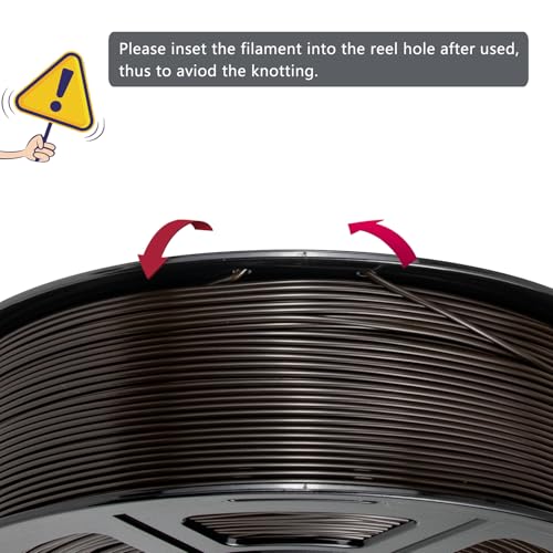 Image of iSANMATE ASA Filament 1.75mm Chocolate Brown 1KG, UV & Weather Resistant 3D Printer Filament Perfect for Outdoor Functional Parts, for Bambu Lab 3D Printers,AMS,AMSLite, 1kg Spool (2.2lbs)