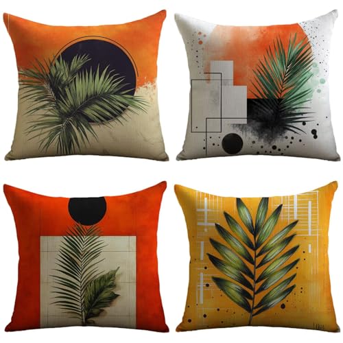 Cuscini Esterno Rosso Federe Cuscini Divano 40x40cm Cuscino Divano Arancione Velluto Copricuscini Decorativi Doppia Faccia Stampa Fodera per Cuscino per Sedia Camera Arredo Esterni Giardino JL-561