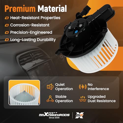 Image of maXpeedingrods HVAC Blower Motor with Fan Cage 700251 Fits for Ford F-250 / F-350 / F-450 / F-550 Super Duty 2011-2016; for Mazda 6 2009-2013# BC3Z19805B GS3L61B10 4885475AC