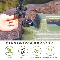 Umikk 13L Camping Wasserkanister mit Hahn, Griffen, BPA-frei – Ansicht 6