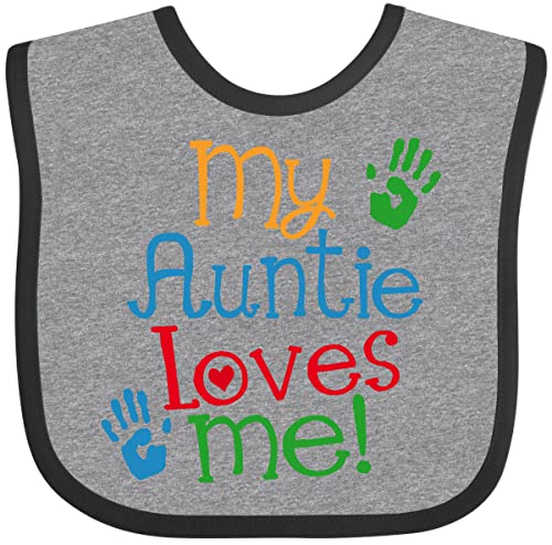 inktastic My Auntie Loves Me Nephew Baby Bib