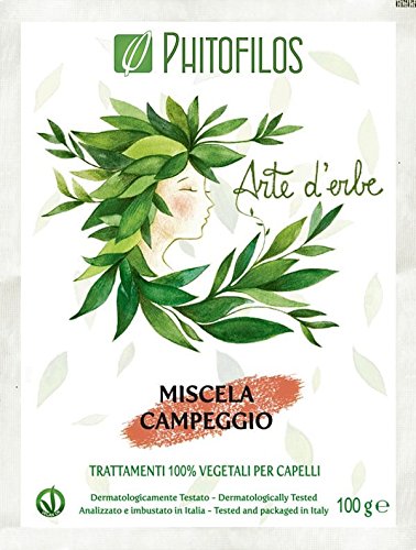 PHITOFILOS - Chestnut & Copper Hair Tint - 100% Organic Hair Treatment - for Brown Shades - With Indigofera and Lawsonia - 100 gr