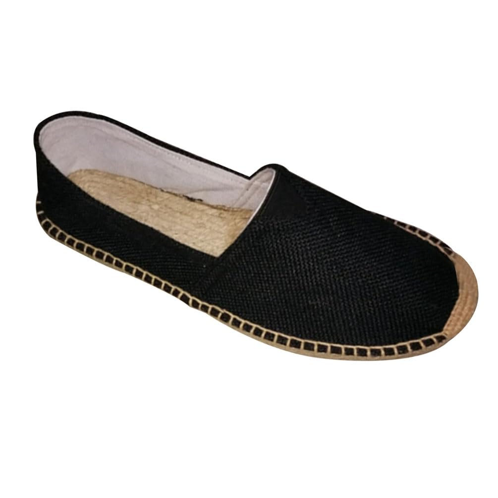 Męskie espadryle klasyczne codzienne płócienne wsuwane płaskie buty damskie espadryle sandały wygodne letnie mokasyny płaskie buty