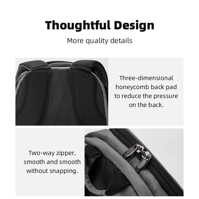 Borsa Reflex Zaino da viaggio impermeabile antiurto morbido for fotocamera reflex, borsa in nylon, accessorio for riporre oggetti fai te all'aperto(Noir)
