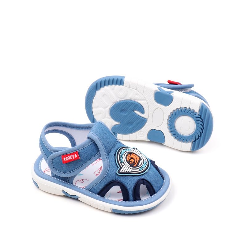 Baby Boys Squeaky Sandals Infant Premium Rubber Sole Closed-Toe Non-Slip Shoes Toddler Girls Soft First Walkers Shoes2
