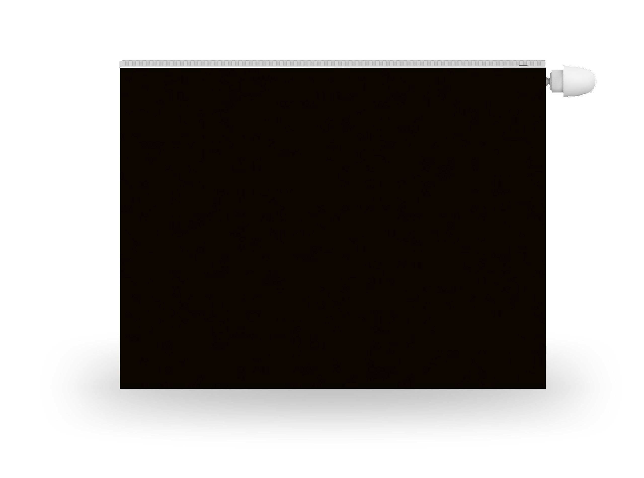 Magnetische Heizkörperverkleidung - 100x60 cm - Magnet Heizkörperabdeckung - Motiv Schwarz - Wasserdicht Erhöhte Abriebfestigkeit Paneel-Heizkörperabdeckung
