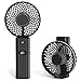 Jonwall USB Ventilador, Recargable 5200mAh Funciona con Pilas Mini Ventilador de Escritorio Portátil con Función de Banco de Energía, 5 Velocidades Ventilador de Escritorio Plegable Personal Negro