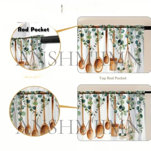 Image of Waterproof Sink Curtain for Modular Kitchen (150cm X 70cm) (Spoon)