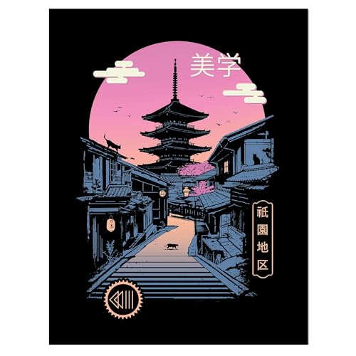 Ola azul océano cuadro enmarcado Vincent Trinidad decoración japonesa y láminas de arte