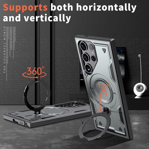 Coque Samsung Galaxy S25 Ultra rigide avec béquille magnétique invisible