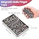 Kleemeiero 510 Stück Magnetsteine Magnete Bunt Magnetische Kugeln Magnetspiel Anti-Stress Kugel Kreatives Konstruktionsspielzeug Bunte Magnetkugeln (300g) Magnet Steine für Teenager Jungs Mädchen