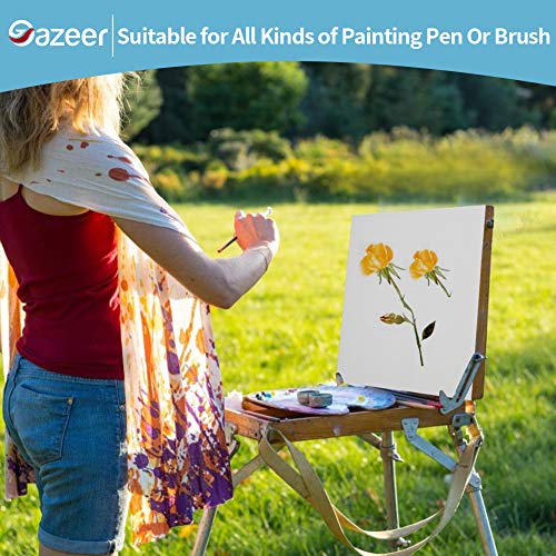 Gazeer Super Value 16Pcs Canvas Panels Artist Painting Canvas Panels - 11x14 Inch - 8 Oz. Canvas Boards for Oil & Acrylic Painting - Thumbnail 7