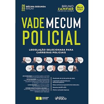 Capa do livro Vade Mecum Policial - Legislação Selecionada Para Carreiras Policiais - 12 ª Ed - 2022