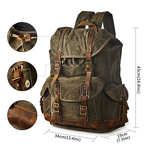 Brass Tacks Waxed Canvas Rucksack