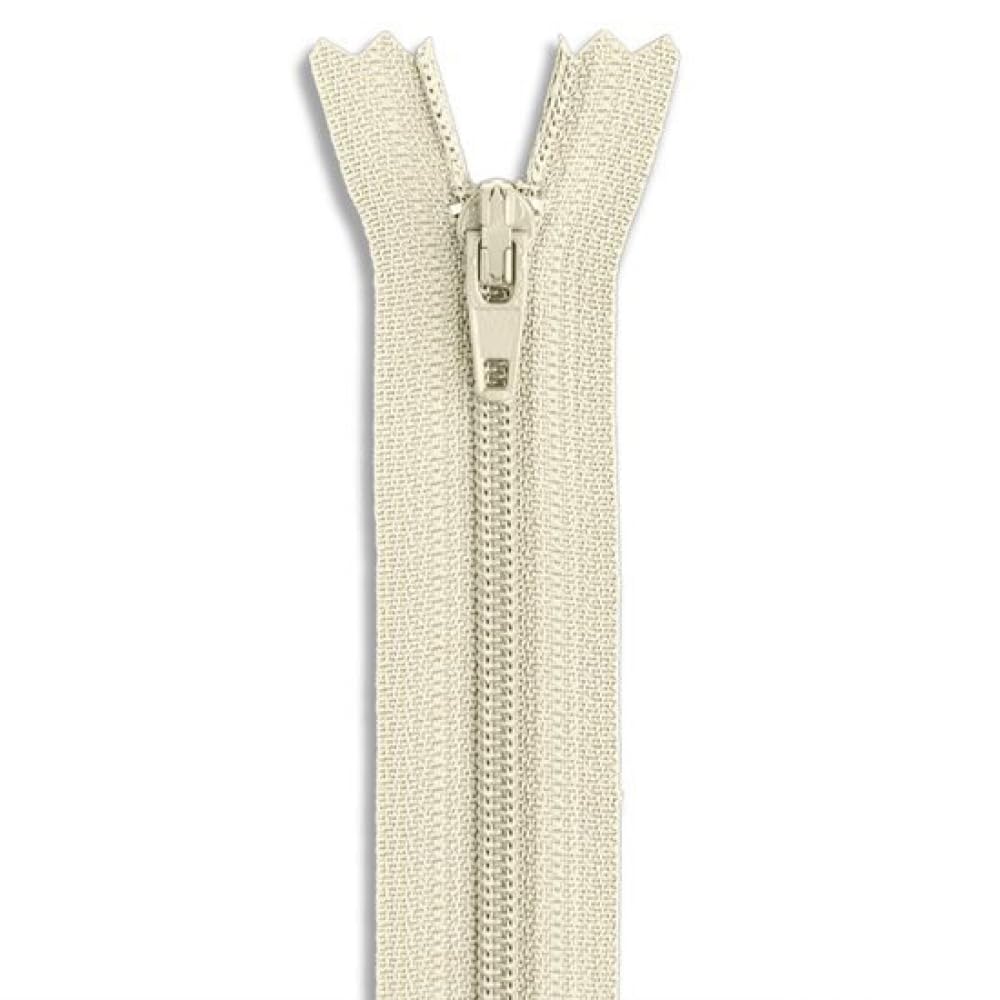 7" Natural #3 Nylon Coil Zipper – Heavy Duty Non-Separating Plastic Zipper for Sewing, Bags, Crafts & DIY Projects