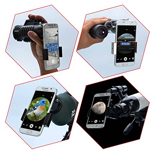 Astromania Smartphone iPhone Adapter with Eyepiece Adapter 16mm - 25mm - for Photography with telescopes and Spotting Scope or Binoculars - Thumbnail 5