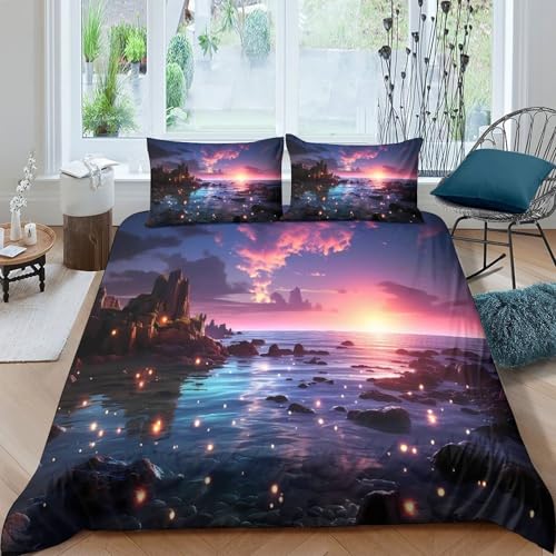 Housse de couette anti-allergie microfibre douce 140x200 - 4