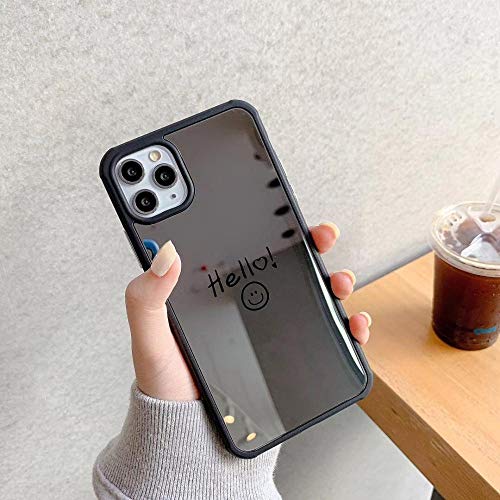 Preisvergleich Produktbild ZHANGSHUANG Smiley Gesichtsausdruck, Geeignet Für iPhone 11 Handyhülle, Spiegel Handyhülle