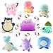 25Cm Ditto Transfer Peluche De Juguete Metamon Charmander Squirtle Bulbasaur Lapras Snorlax Gengar Poliwag Clefair Muñeco De Peluche Cojín Almohada 7 Piezas