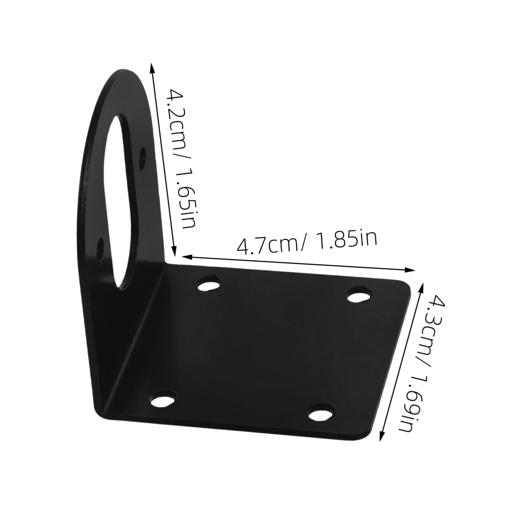 Alipis Motor Bracket Base L-Shaped Mounting Bracket Gear Motor Holder Easy to Use Metal Construction