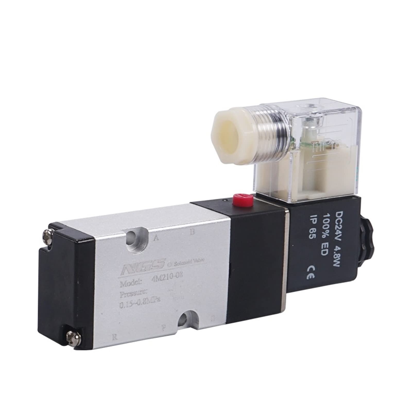 Distributeur pneumatique 5 voies 5/2 4M410-15 électrovanne air comprimé 24V