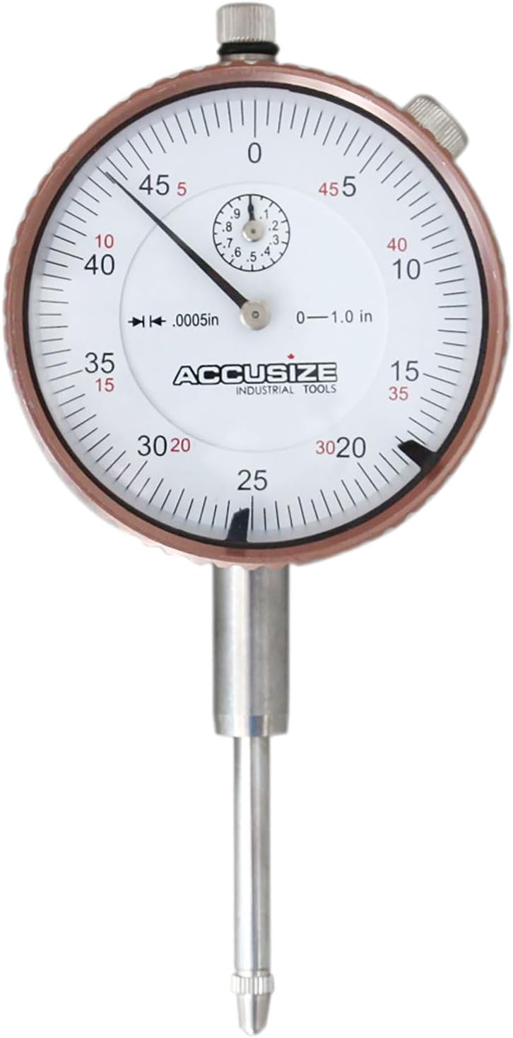 - Accusize Industrial Tools 0-1'' by 0.0005'' Dial Indicators, P900-S099