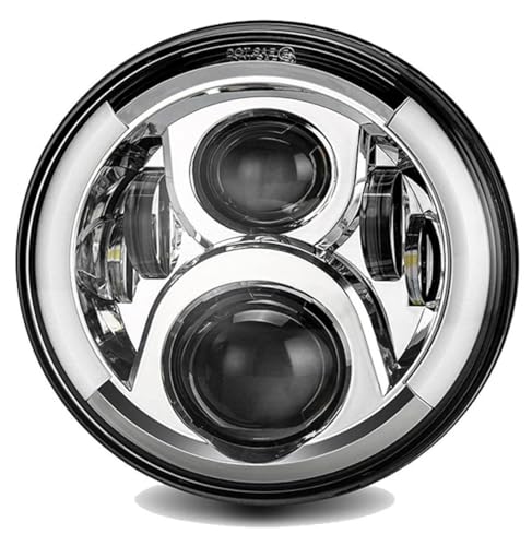 Phare de moto LED 7 pouces haute visibilité pour Road King et FatBoy custom
