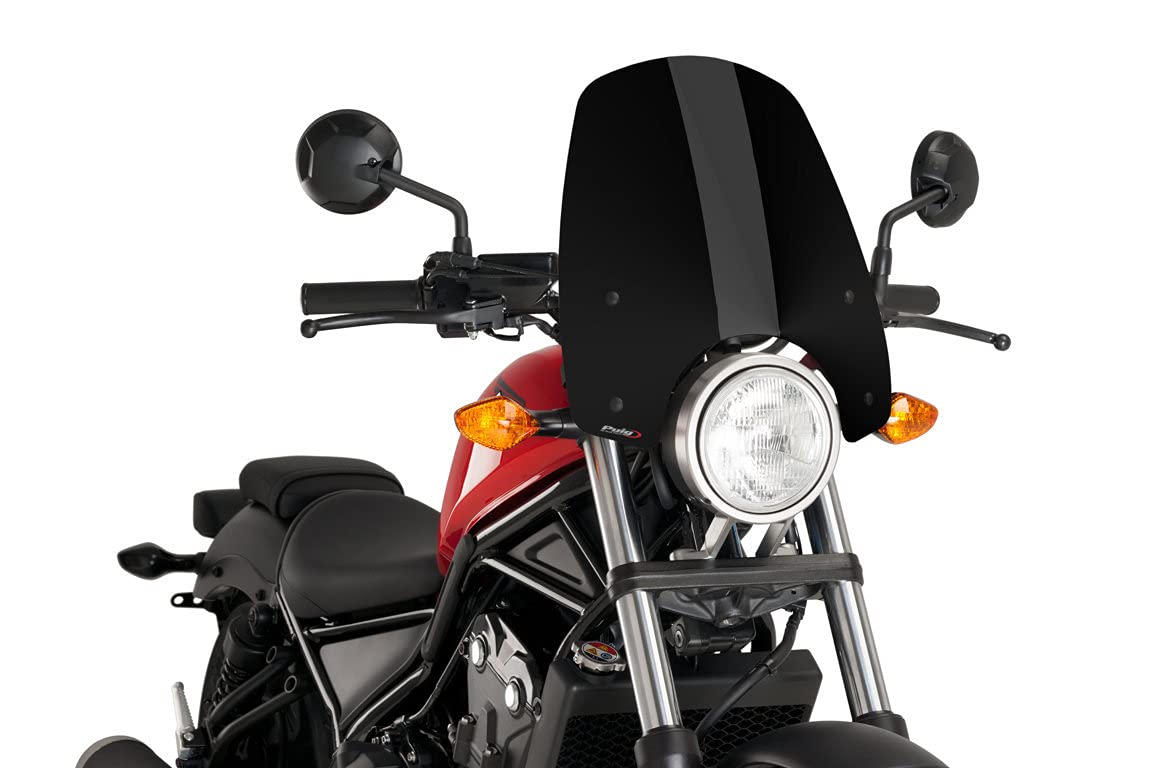 Puig Touring Screen | Black (Opaque) | Honda CMX 500 Rebel 2017>Current