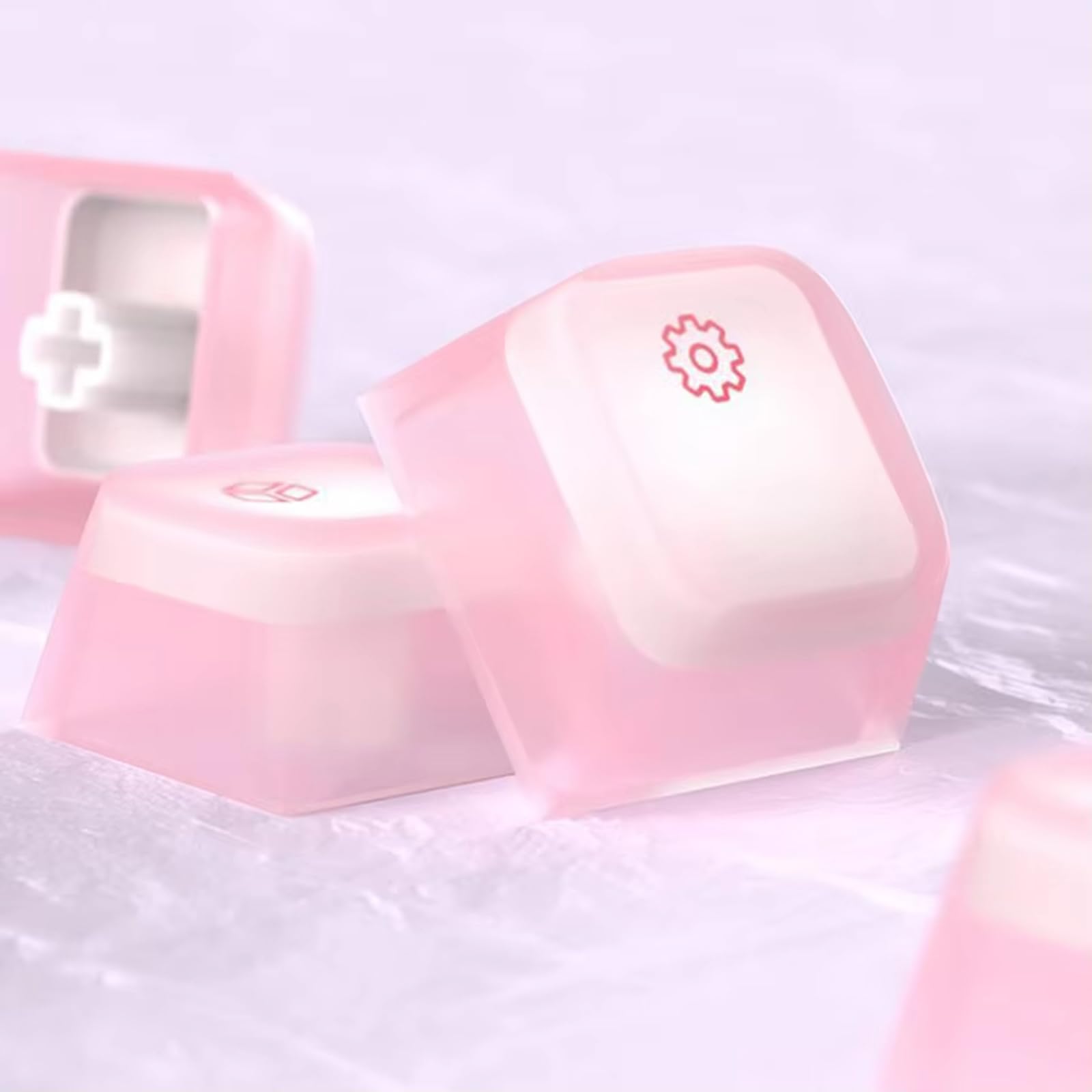 113 Keycaps retroilluminati Jelly Theme Sublimazione Garantire Uso Lungo Usura Durevole Silicone Keycap Profilo Originale Keycaps