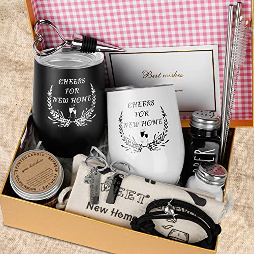 Housewarming-Gifts-Kit-New-Home-House-Warming-Gift-Basket-for-first-Home-Housewarming-Funny-Gift-Ideas-for-Couple-Friends-Wine-Tumbler-Candles-Keychains-Kitchen-Supplies-New-House-Gift-Boxes