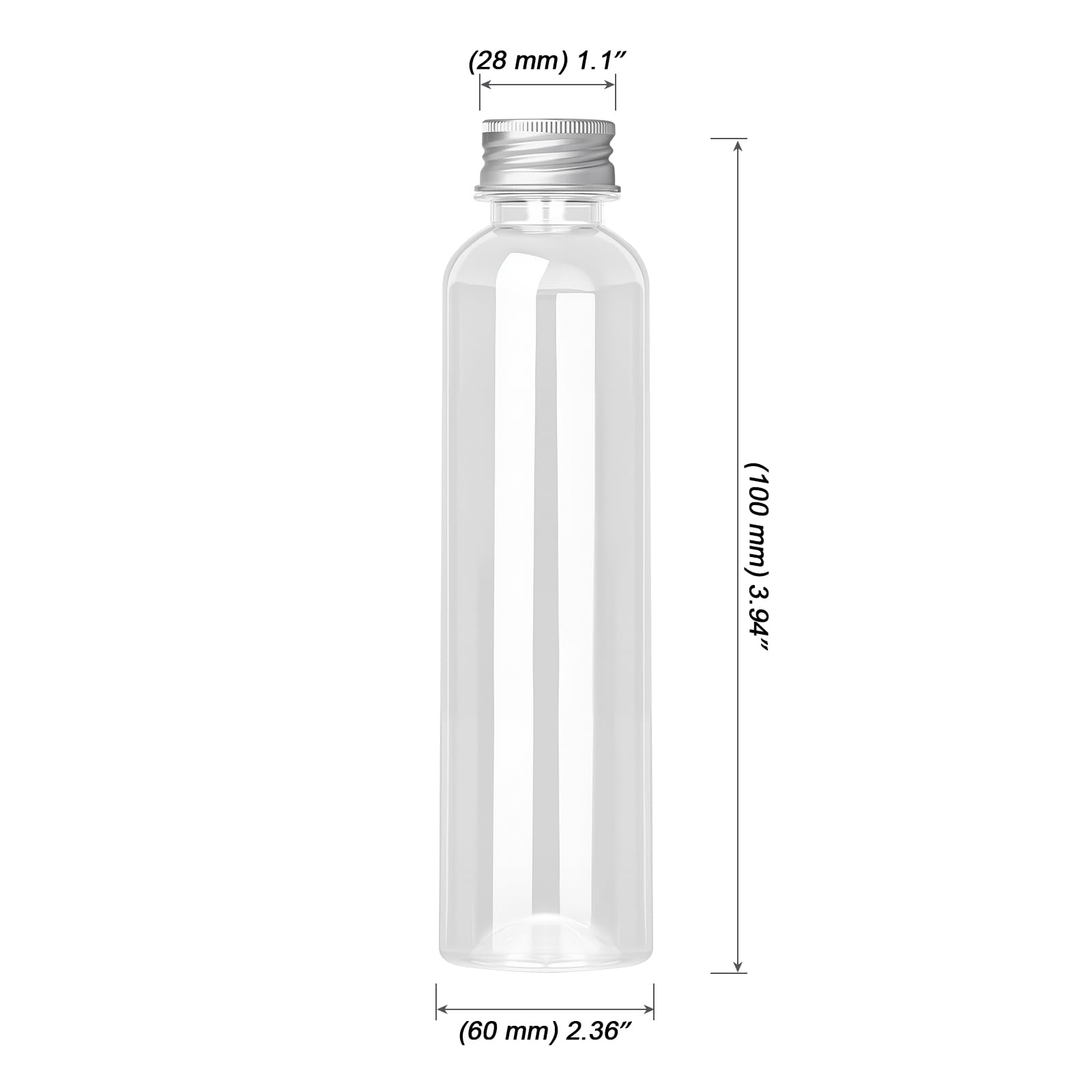 MOUYAT Lot de 18 bouteilles de jus de 500 ml en plastique résistant à la chaleur avec couvercles, bouteilles vides pour jus, lait, smoothie, boissons