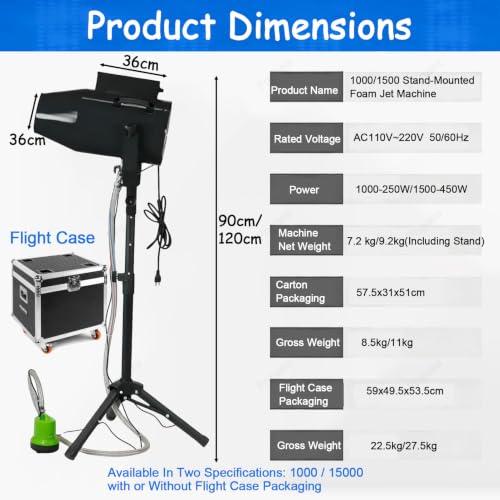 Máquina de humo con hielo seco y gran capacidad, máquina de niebla para grandes espectáculos en escenario, bodas, interiores y festivales de Halloween, empaque en flight case miniatura 7