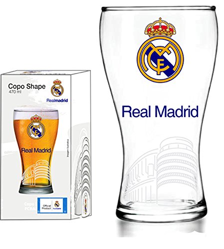 Copo Shape 470Ml Real Madrid Estádio, Globimport 8601116, Transparente