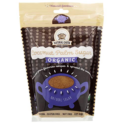 Organic Coconut Palm Sugar - USDA Organic - Vegan, Gluten Free, Nut Free, Fat Free - Kosher Parve - 1LB (454 g) (Single)
