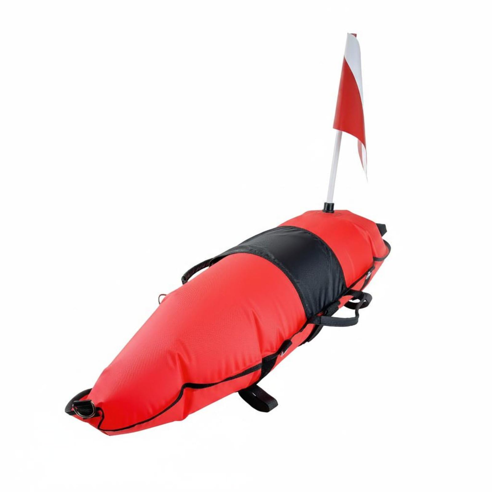 Segnalazione Subacquea Gonfiabile per Immersioni Galleggiante di Assistenza con Corpo Ad E Bandiera Costruzione in Nylon TPU Durevole Dispositivo di