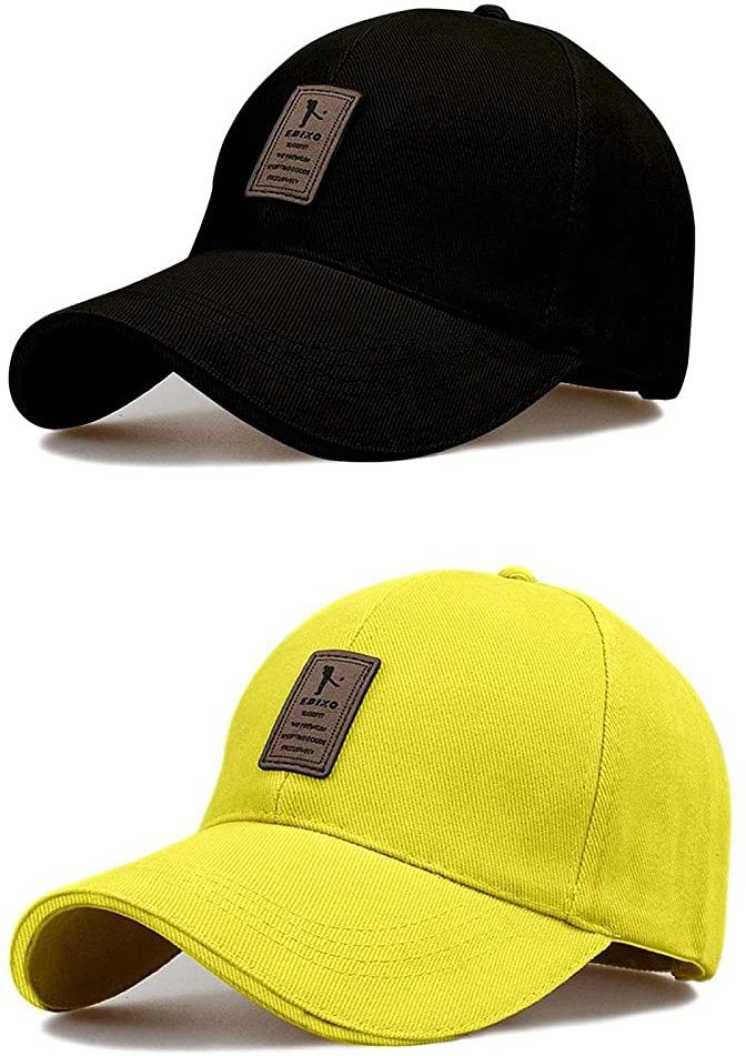 CHITRANSH ENTERPRISEBaseball Cap Cap (Pack of 2) Black, Light Green