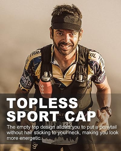 Image of Zylioo XXL Oversize Visor Hat,Large Athletic Cotton Sports Visor,Adjustable Small Solid Color Sun Cap