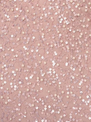 Adrianna Papell Women's Beaded Mesh Long Dress...