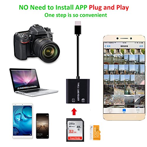 Zedela Lettore di schede USB Tipo C Lettore di