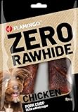 Flamingo Leckerli Hund – Rippe ohne Rohhaut mit Huhn & Schwein – 80g – natürlicher Kauspaß