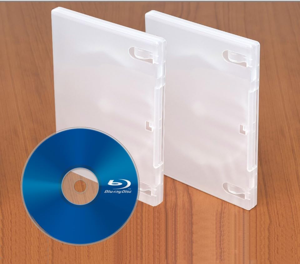 Premium Brand Blu-ray Cases Cover 12 mm White Single Clear Sleeve (Pack of 5)-picture-45