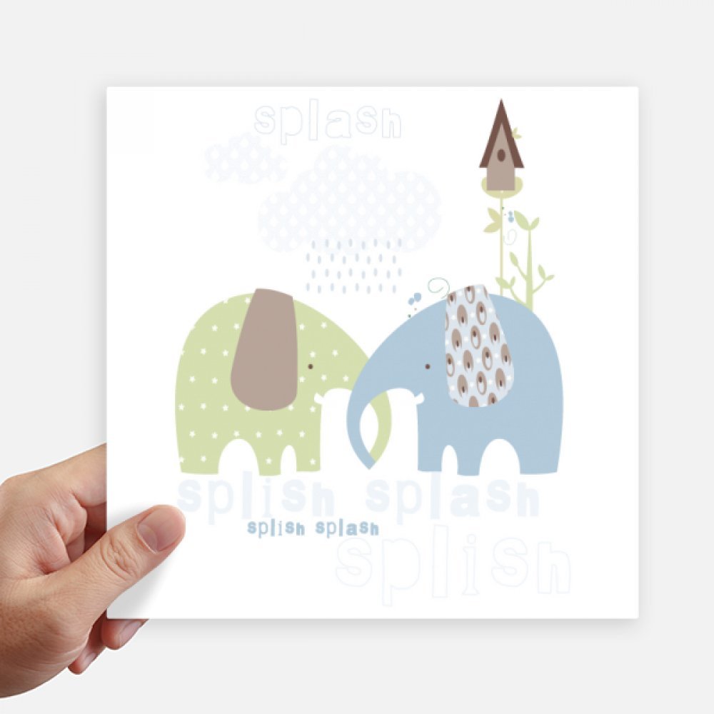 Pegatinas de elefante de 20cm adhesivos decorativos impermeables para maletas de viaje pack de 4