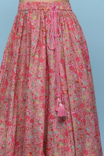Image of BIBA Girl Cotton Straight Printed Co-Ord Set